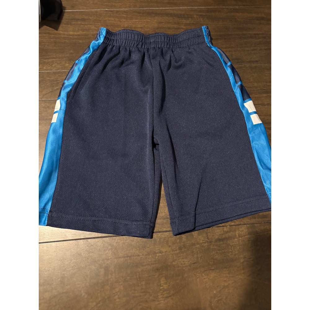 Cookies Boys Athletic Mesh Shorts Navy Blue Light Blue Stripe Size 7